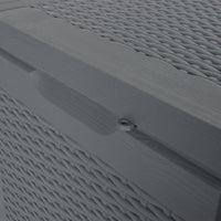 Thumbnail for Gartentruhe Grau PP Rattan 90 L