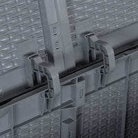 Thumbnail for Gartenbox Grau PP Rattan 180 L