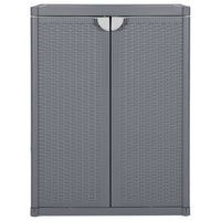 Thumbnail for Gartenschrank Grau 65x45x88 cm PP Rattan-Optik