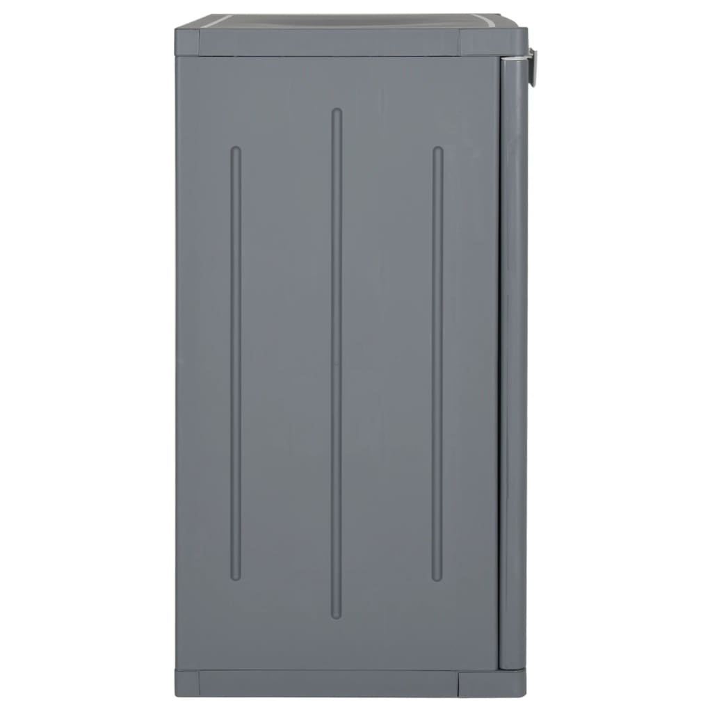 Gartenschrank Grau 65x45x88 cm PP Rattan-Optik