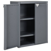 Thumbnail for Gartenschrank Grau 65x45x88 cm PP Rattan-Optik