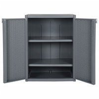 Thumbnail for Gartenschrank Grau 65x45x88 cm PP Rattan-Optik