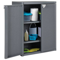 Thumbnail for Gartenschrank Grau 65x45x88 cm PP Rattan-Optik