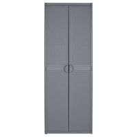 Thumbnail for Gartenschrank Grau 65x45x172 cm PP Rattan