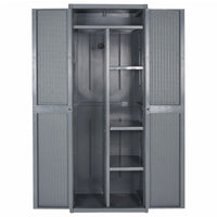 Thumbnail for Gartenschrank Grau 65x45x172 cm PP Rattan