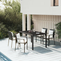 Thumbnail for 5-tlg. Garten-Lounge-Set mit Kissen Schwarz Poly Rattan