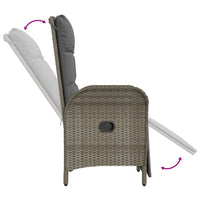 Thumbnail for 5-tlg. Garten-Essgruppe mit Kissen Grau Poly Rattan