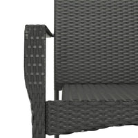 Thumbnail for 5-tlg. Garten-Essgruppe mit Kissen Schwarz Poly Rattan