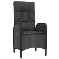 Thumbnail for 5-tlg. Garten-Lounge-Set mit Kissen Schwarz Poly Rattan