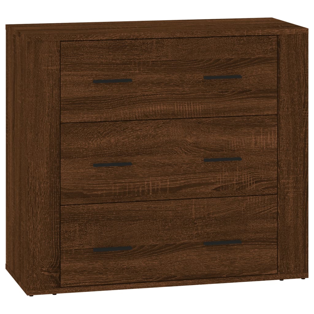 Sideboards 3 Stk. Braun Eichen-Optik Holzwerkstoff