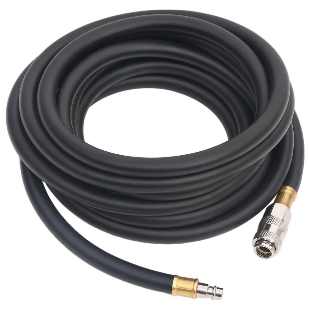 Hybrid-Luftschlauch Schwarz 2 m Gummi und PVC