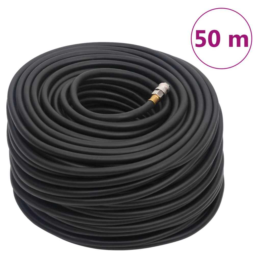 Hybrid-Luftschlauch Schwarz 50 m Gummi und PVC