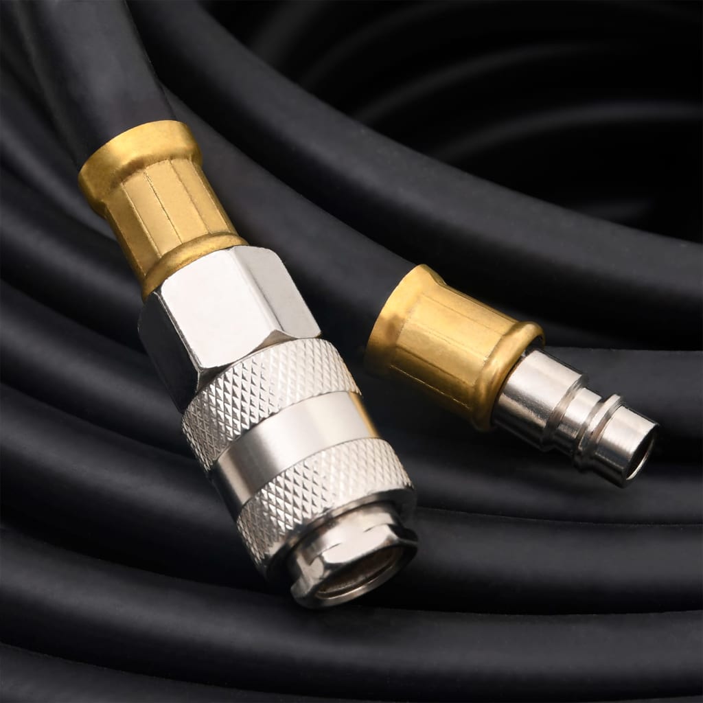 Hybrid-Luftschlauch Schwarz 50 m Gummi und PVC