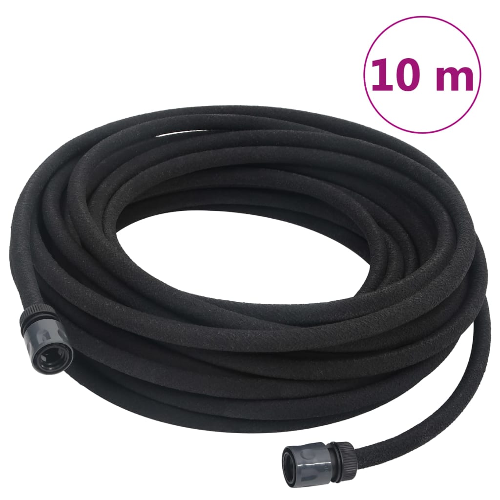 Tropfschlauch Schwarz 10 m Gummi