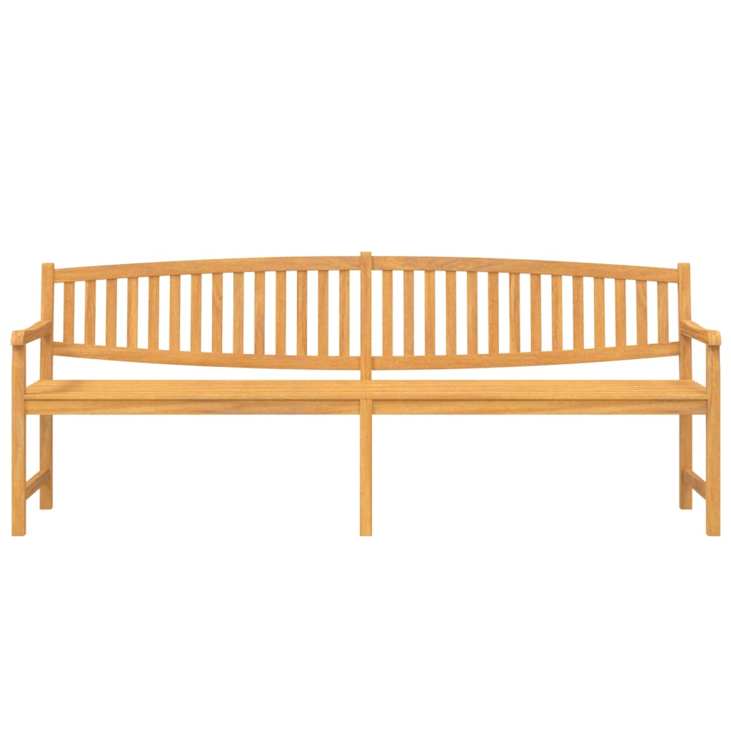 Gartenbank 228x59,5x90 cm Massivholz Teak