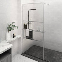 Thumbnail for Duschwand mit Ablage für Walk-In-Dusche Chrom 80x195 cm ESG
