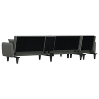 Thumbnail for Schlafsofa in L-Form Dunkelgrau 275x140x70 cm Stoff