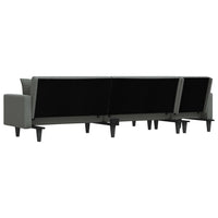 Thumbnail for Schlafsofa in L-Form Dunkelgrau 275x140x70 cm Stoff