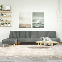 Thumbnail for Schlafsofa in L-Form Dunkelgrau 255x140x70 cm Stoff