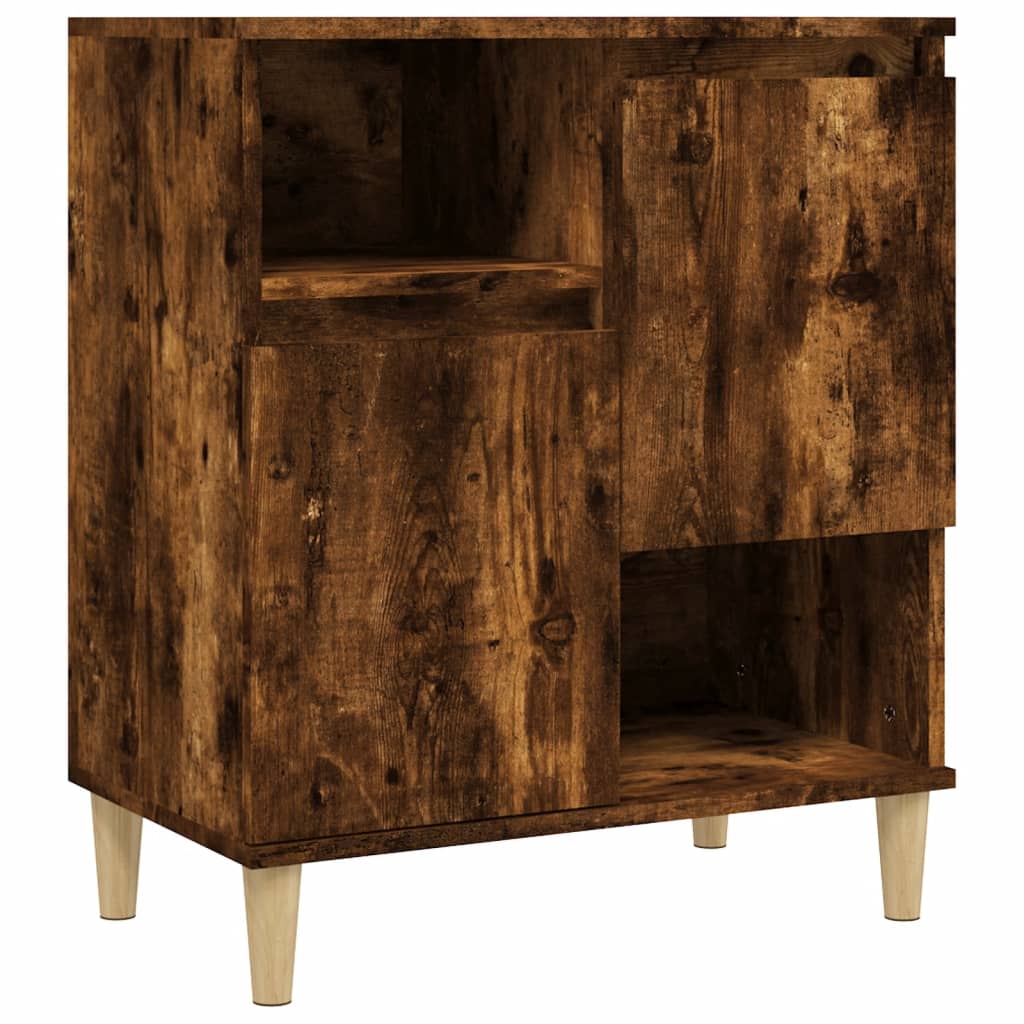 Sideboards 2 Stk. Räuchereiche 60x35x70 cm Holzwerkstoff