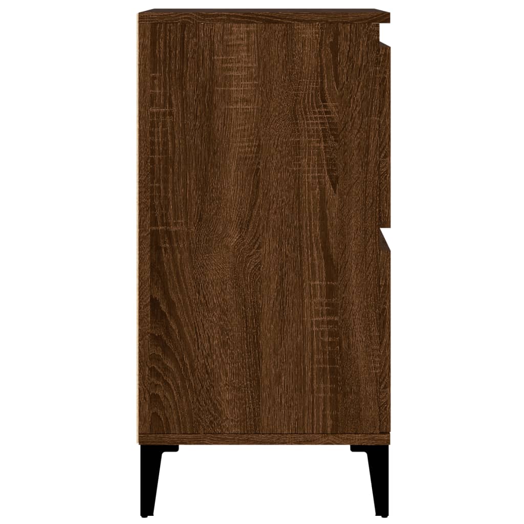 Sideboards 2 Stk. Braun Eichen-Optik 60x35x70 cm Holzwerkstoff