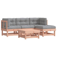Thumbnail for 5-tlg. Garten-Lounge-Set mit Kissen Massivholz Douglasie