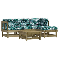 Thumbnail for 5-tlg. Garten-Lounge-Set mit Kissen Imprägniertes Kiefernholz