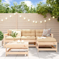 Thumbnail for 5-tlg. Garten-Lounge-Set mit Kissen Massivholz