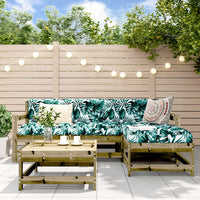 Thumbnail for 5-tlg. Garten-Lounge-Set mit Kissen Imprägniertes Kiefernholz