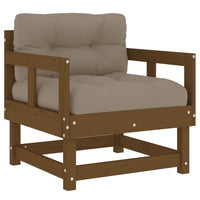 Thumbnail for 7-tlg. Garten-Lounge-Set mit Kissen Honigbraun Massivholz