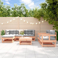 Thumbnail for 7-tlg. Garten-Lounge-Set mit Kissen Massivholz Douglasie