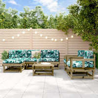 Thumbnail for 7-tlg. Garten-Lounge-Set mit Kissen Imprägniertes Kiefernholz