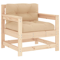 Thumbnail for 6-tlg. Garten-Lounge-Set mit Kissen Massivholz