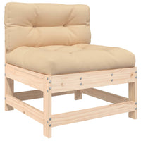 Thumbnail for 7-tlg. Garten-Lounge-Set mit Kissen Massivholz