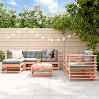 Thumbnail for 7-tlg. Garten-Lounge-Set mit Kissen Massivholz Douglasie