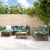 Thumbnail for 7-tlg. Garten-Lounge-Set mit Kissen Imprägniertes Kiefernholz