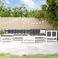 Thumbnail for 8-tlg. Garten-Lounge-Set mit Kissen Weiß Massivholz