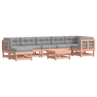 Thumbnail for 8-tlg. Garten-Lounge-Set mit Kissen Massivholz Douglasie
