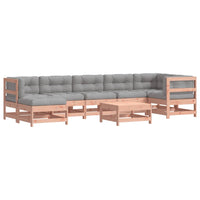 Thumbnail for 8-tlg. Garten-Lounge-Set mit Kissen Massivholz Douglasie