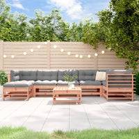 Thumbnail for 8-tlg. Garten-Lounge-Set mit Kissen Massivholz Douglasie