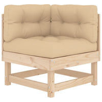Thumbnail for 8-tlg. Garten-Lounge-Set mit Kissen Massivholz