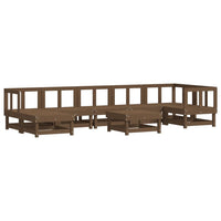Thumbnail for 8-tlg. Garten-Lounge-Set mit Kissen Honigbraun Massivholz