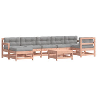 Thumbnail for 8-tlg. Garten-Lounge-Set mit Kissen Massivholz Douglasie