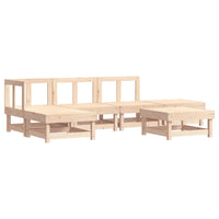 Thumbnail for 6-tlg. Garten-Lounge-Set mit Kissen Massivholz