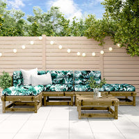 Thumbnail for 6-tlg. Garten-Lounge-Set mit Kissen Imprägniertes Kiefernholz