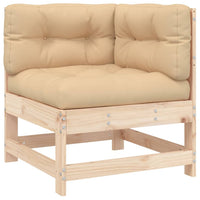 Thumbnail for 6-tlg. Garten-Lounge-Set mit Kissen Massivholz