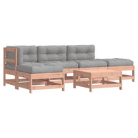 Thumbnail for 6-tlg. Garten-Lounge-Set mit Kissen Massivholz Douglasie