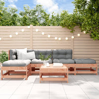 Thumbnail for 6-tlg. Garten-Lounge-Set mit Kissen Massivholz Douglasie
