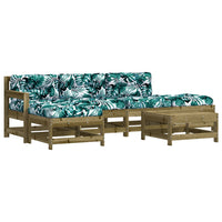 Thumbnail for 6-tlg. Garten-Lounge-Set mit Kissen Imprägniertes Kiefernholz