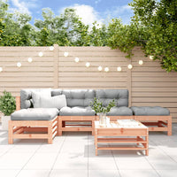 Thumbnail for 6-tlg. Garten-Lounge-Set mit Kissen Massivholz Douglasie